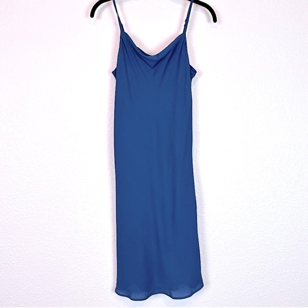 NWOT Krisa Bias Twist Slip Dress Cowl Neckline Sz‎ XS
